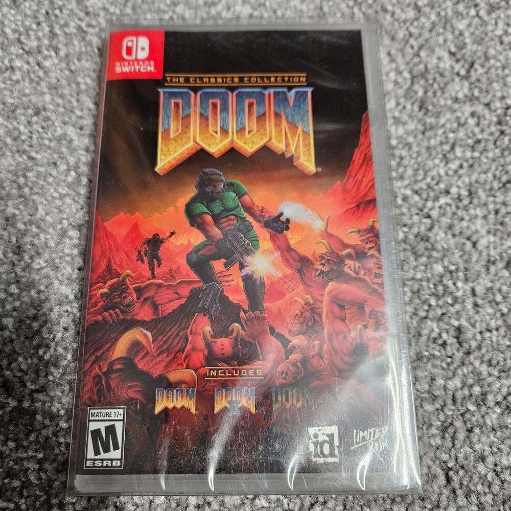 DOOM The Classics Collection Nintendo Switch Limited Run #102 w/ Box Protector